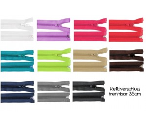 Reißverschluss 5mm - 35cm teilbar